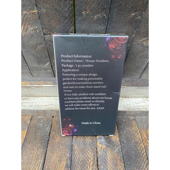 Black Cast Iron House Number Address Apt Suite Number #1 Heavy Duty 5.25 in - Picture 7 of 7